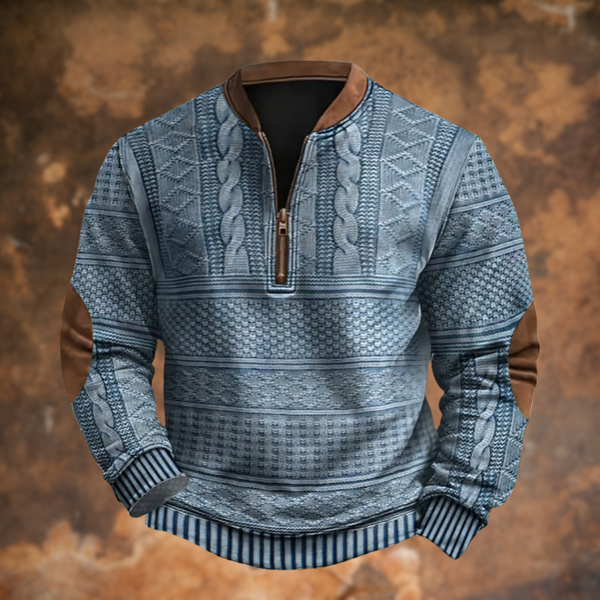 Arno® | Pullover mit Reißverschlussdetail