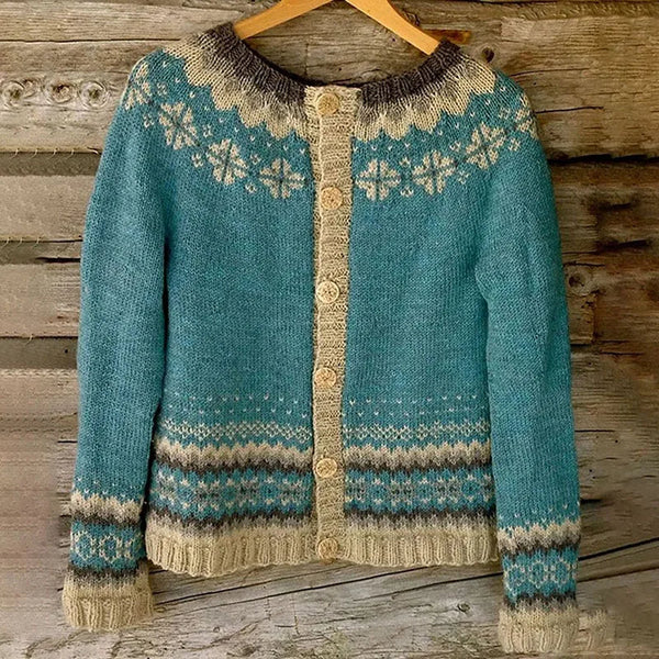 Angelina | Vintage Island-Strickjacke